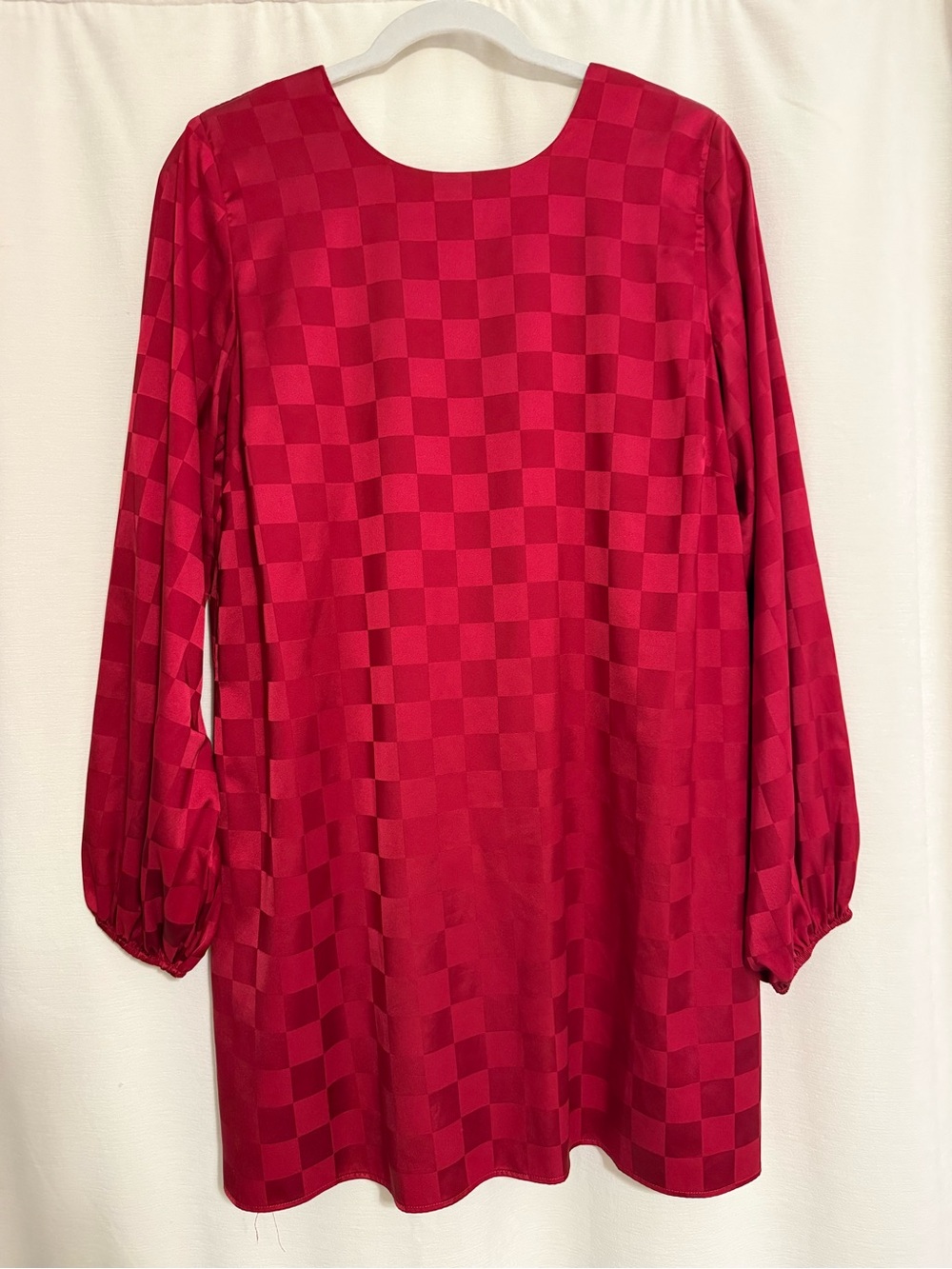 Show Me Your MuMu Cherry Red Checker Mini Dress